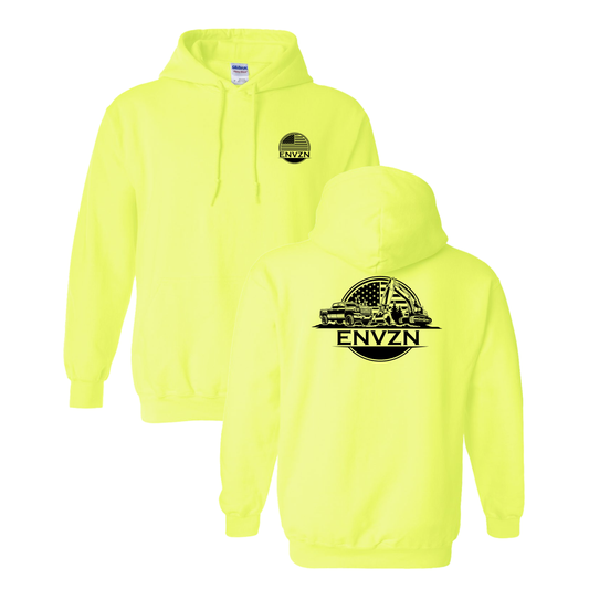 High-Visibility Blue Hoodie